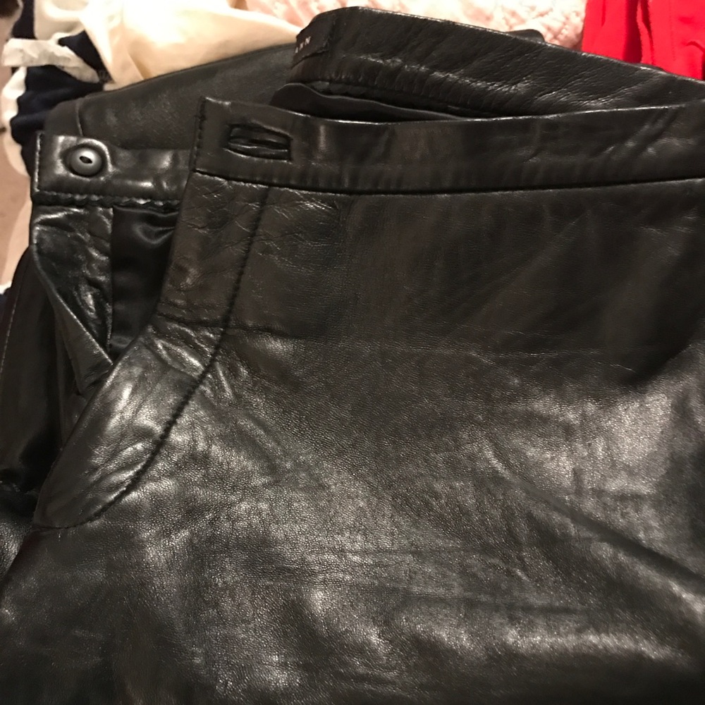 Swann leather pants
